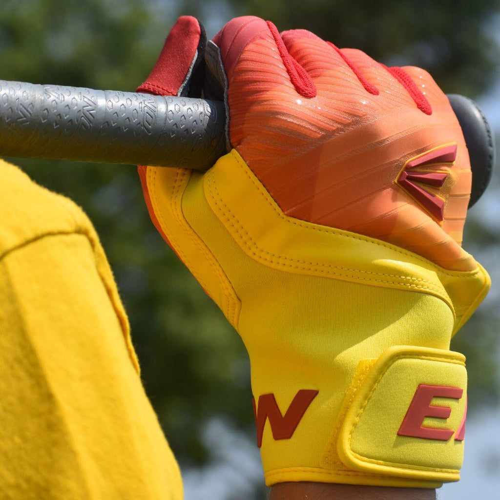 Gants de frappe de baseball adulte Spiderz 2024 ENDITE - Jaune/Noir