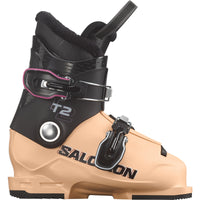 Salomon T2 RT Junior Alpine Ski Boots - Black/Beach Sand