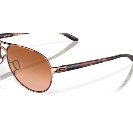 Oakley Feedback VR50 Brown Sunglasses - Rose Gold | Source for Sports