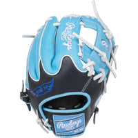 Gant de Baseball Heart of the Hide 11,75po de Rawlings - Bleu Columbia/Noir - Lancer Main Droite