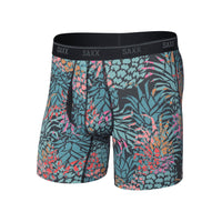 Saxx Quest Quick-Dry Mesh Boxer Brief - Pineapple Patch/Multi