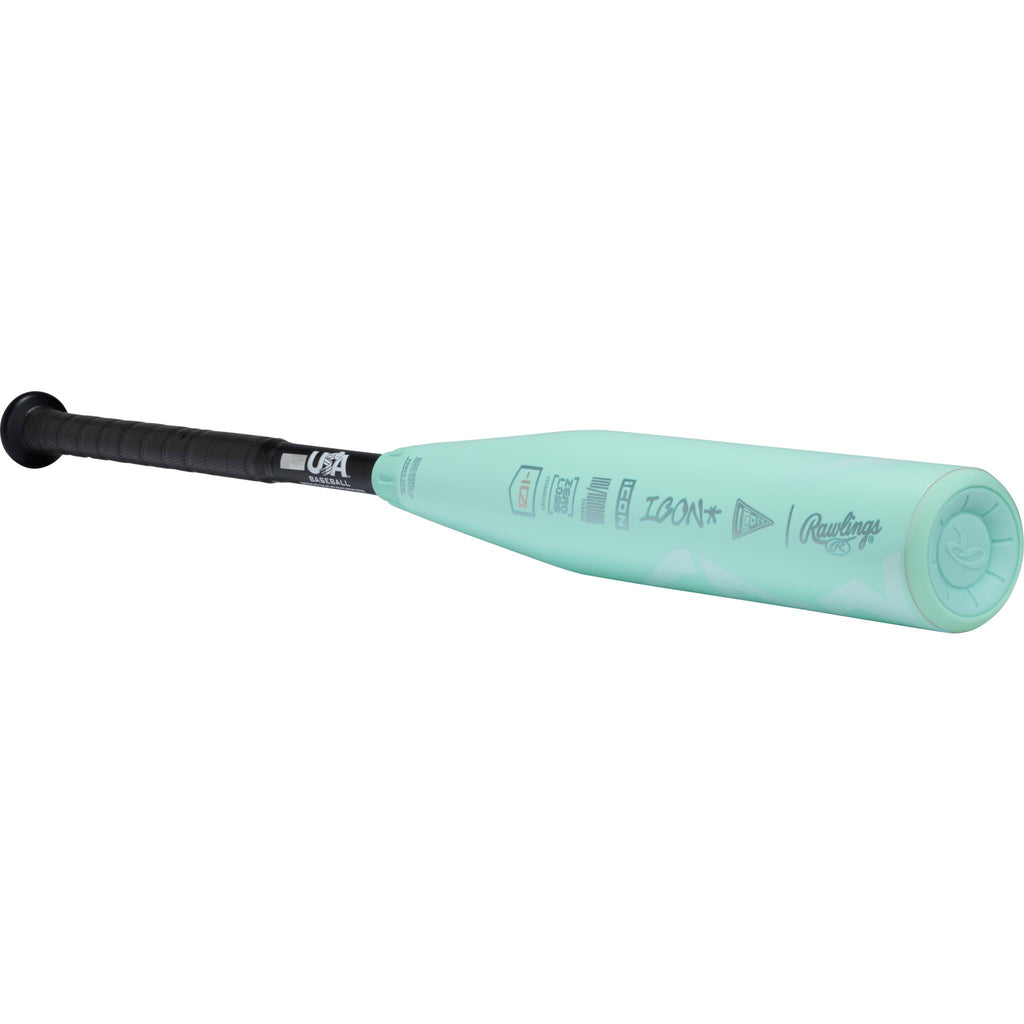 Batte De Baseball Rawlings ICON USA 2026 - Taille 29 Pouces / 17 Onces - Composite Carbone - Pour Jeunes - Neuf Avec Boîte