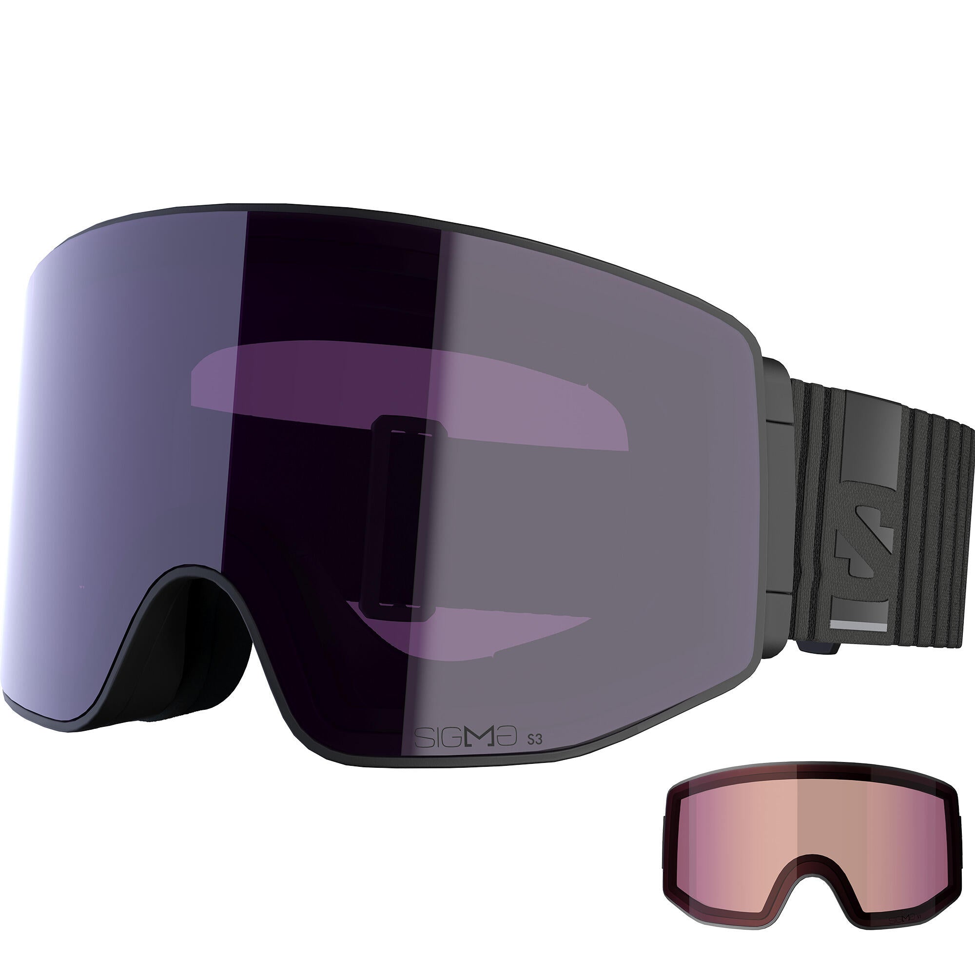 スキー・スノーボードアクセサリー SALOMON SENTRY PRIME SIGMAPHOTO Bk/Aw Salomon Sentry Prime Sigma Ski Goggles - Black | Source for Sports