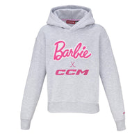 Barbie™ x CCM Grey Embroidered Youth Hoodie