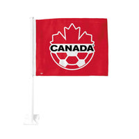 Inglasco Double-Sided Car Flag - Canada Soccer