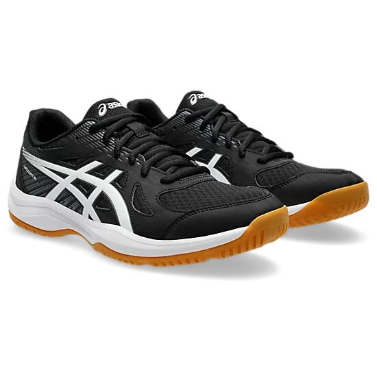 Asics Upcourt 6 Men's Court Shoes - Black/White | Source for Sports