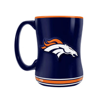 Tasse Sculptée Team Crest (14 oz) De Inglasco - Denver Broncos