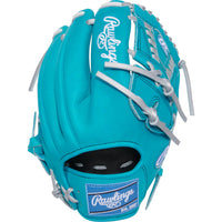 Gant de baseball du lanceur 11,75po Heart of the Hide de Rawlings - Cyan/Argent - Lancer Main Droite