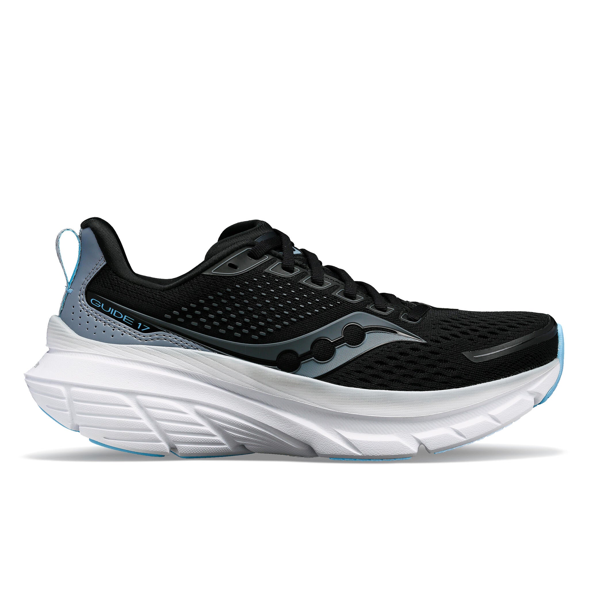 saucony GUIDE 17 ランニングシューズ Saucony Guide 17 Women's Running Shoes - Black/Fog | Source for Sports