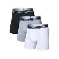 Boxer essentiel Performance Mesh de Saxx - Paquet de 3 - Blanc/Alizés/Noir