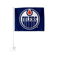 Drapeau Double Face Pour Voiture NHL De Inglasco - Edmonton Oilers