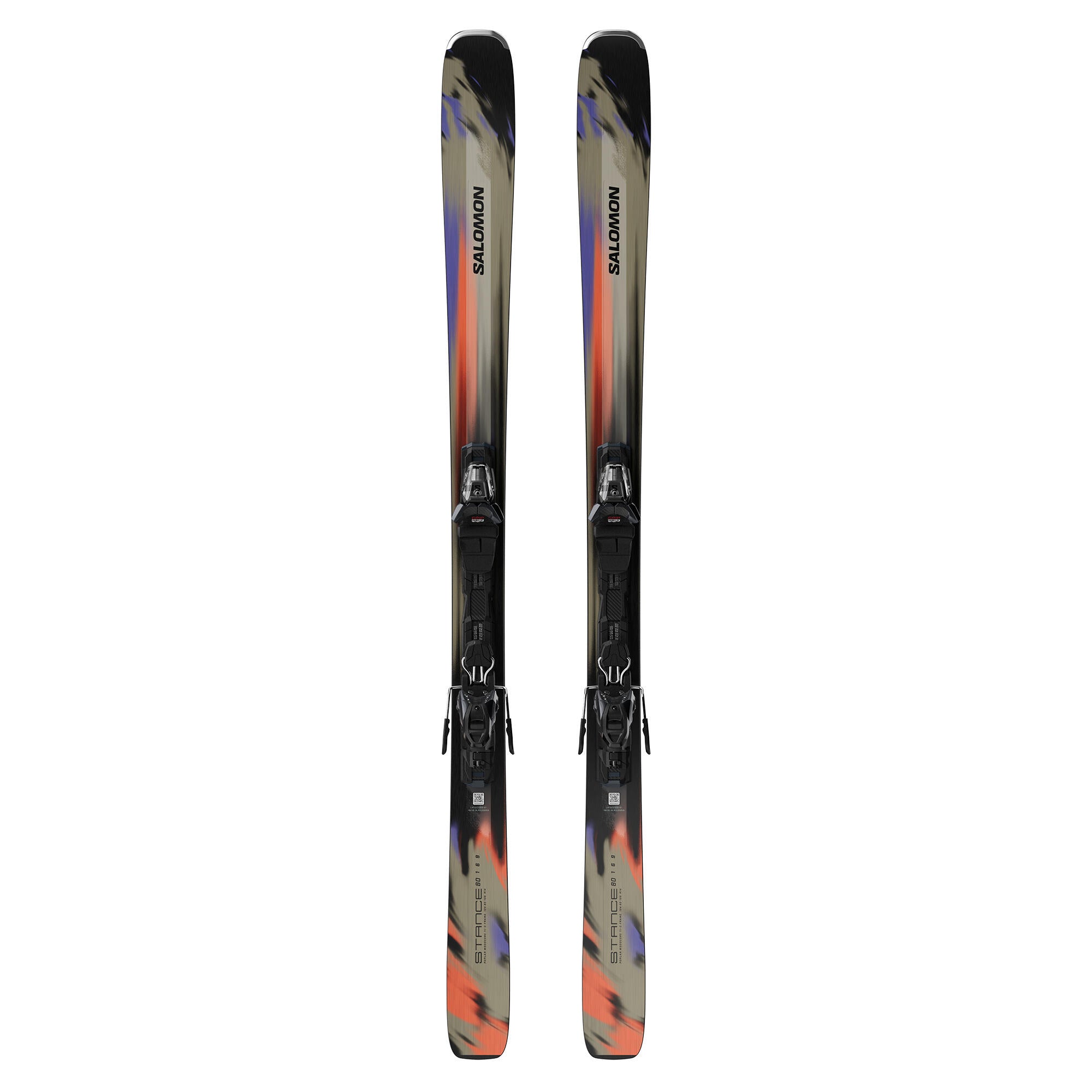 Salomon Stance 80 + M11 GW L80 Alpine Ski Set - Kelp/Nasturtium