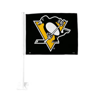 Inglasco NHL Double-Sided Car Flag - Pittsburgh Penguins
