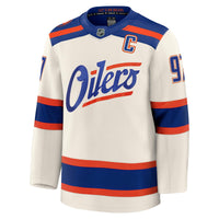 Maillot De Hockey Haut De Gamme Connor McDavid Edmonton Oilers De Fanatics - Beige