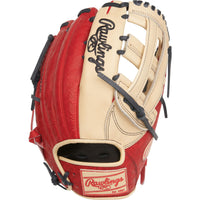 Gant de Baseball Heart of the Hide 12,75po de Rawlings - Chameau/Écarlate - Lancer Main Droite