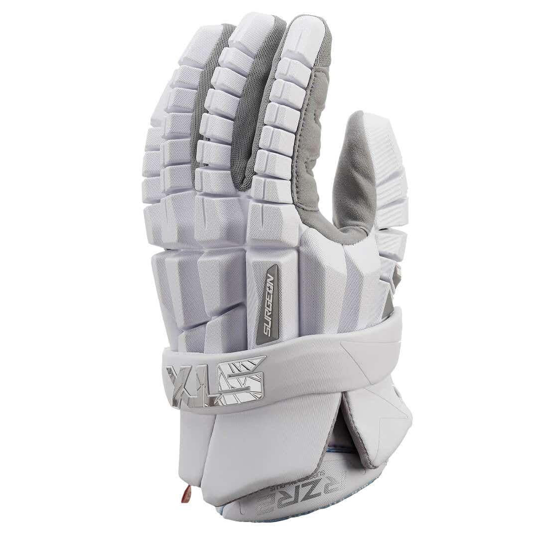 Gauze# ジーロンラムウール HAORI ライトグレー STX Surgeon RZR2 Lacrosse Gloves - White | Source for Sports