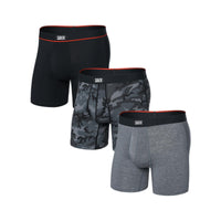 Saxx Vibe Xtra Super Soft Boxer Brief (3-Pack) - Wood Camo/Grey Heather