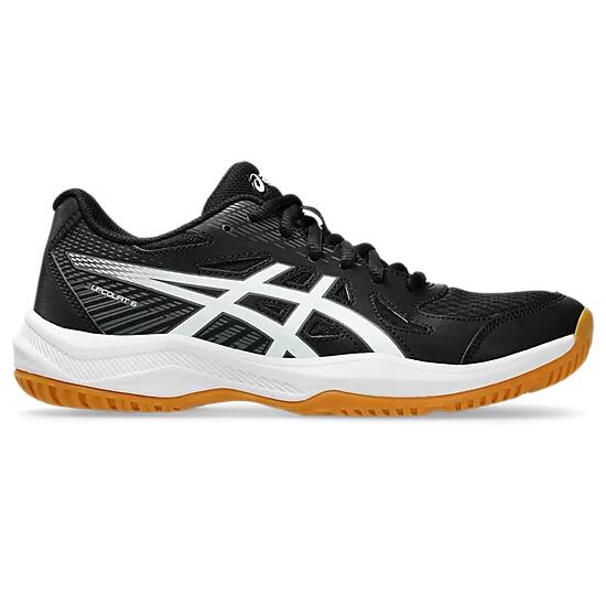シューズ ASICS UPCOURT 6 Asics Upcourt 6 Women's Court Shoes - Black/White | Source for Sports