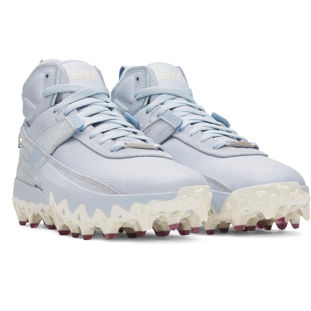 Under Armour Mens Size 10.5 UA Harper 10 Pro TPU Baseball Cleats Stone Blue Calm Under Armour Yard Icon Turf Men main image 3