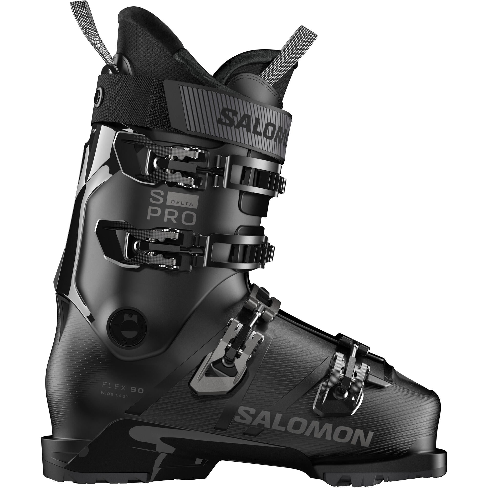 Salomon S/Pro Delta 90 Men's Alpine Ski Boots - Black/Dark Grey