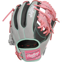 Rawlings Heart of the Hide 11.5" Baseball Glove - Dark Shadow/Gray/Pink - Right Hand Throw
