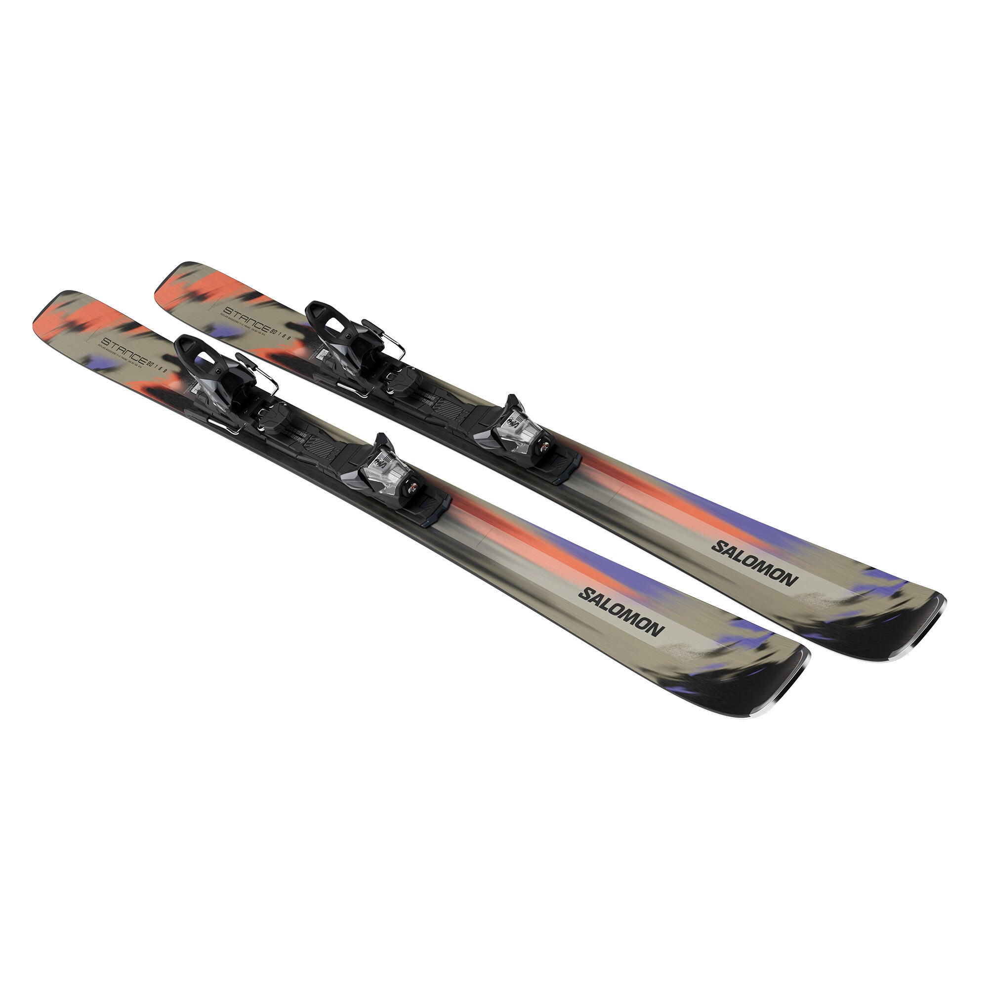Salomon Stance 80 + M11 GW L80 Alpine Ski Set - Kelp/Nasturtium