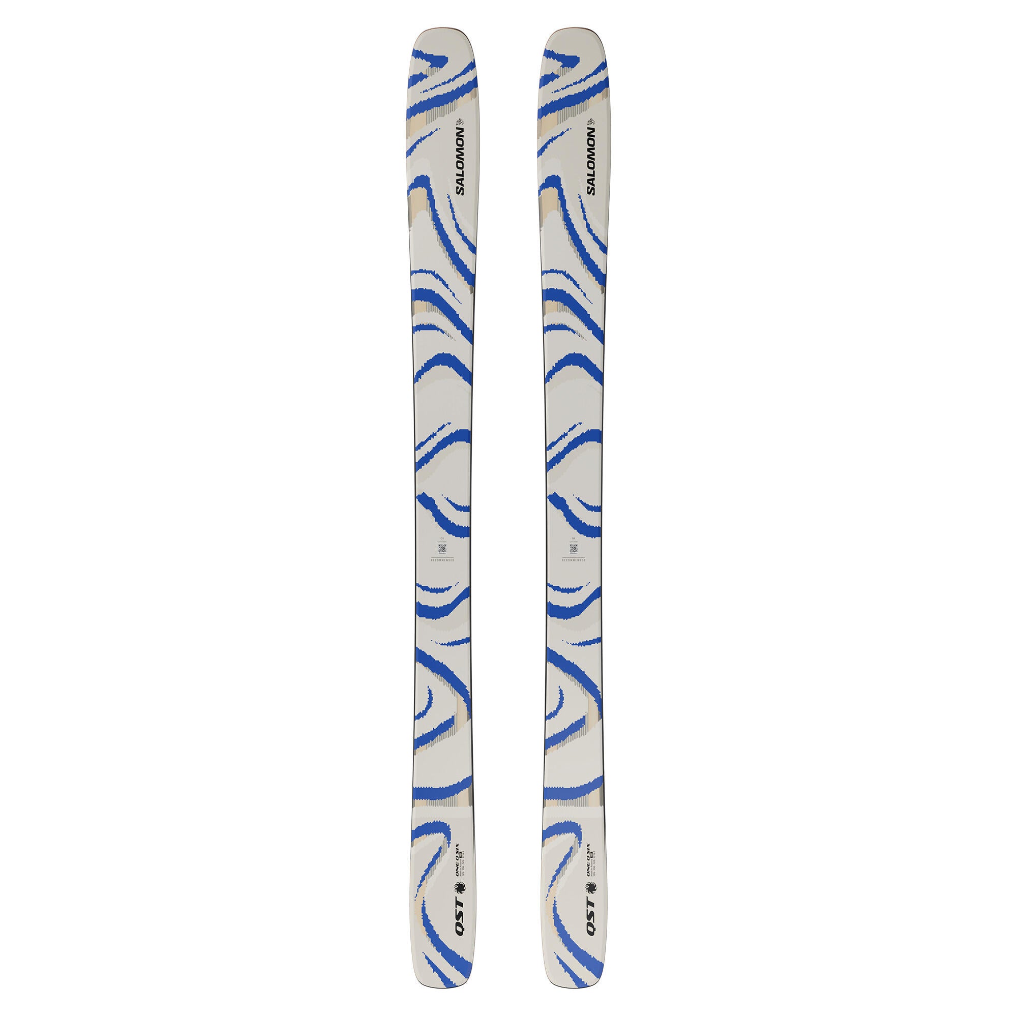 Salomon QST 106 Alpine Skis - Almond Milk/Blue | Source for Sports