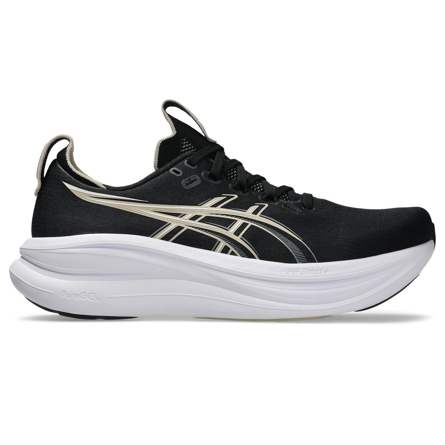Asics Gel-Nimbus 28 Men's Running Shoes - Black/Feather Grey