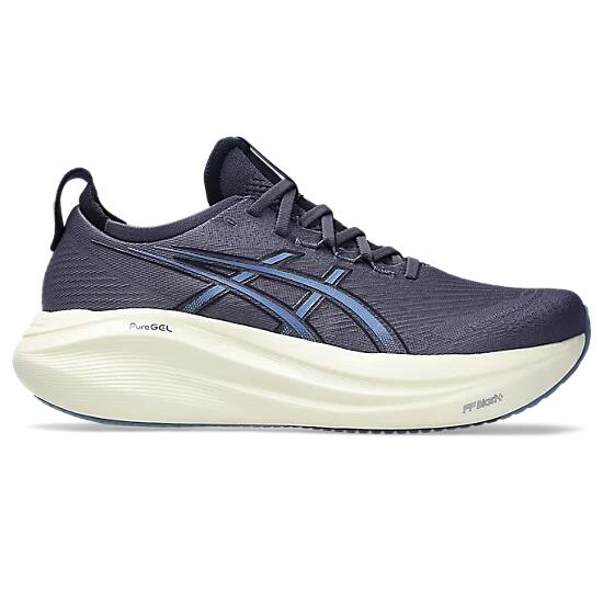 ASICS GEL NINBUSネイビー/ライム27センチ Asics Gel-Nimbus 27 Men's Running Shoes - Indigo Fog/Denim Blue