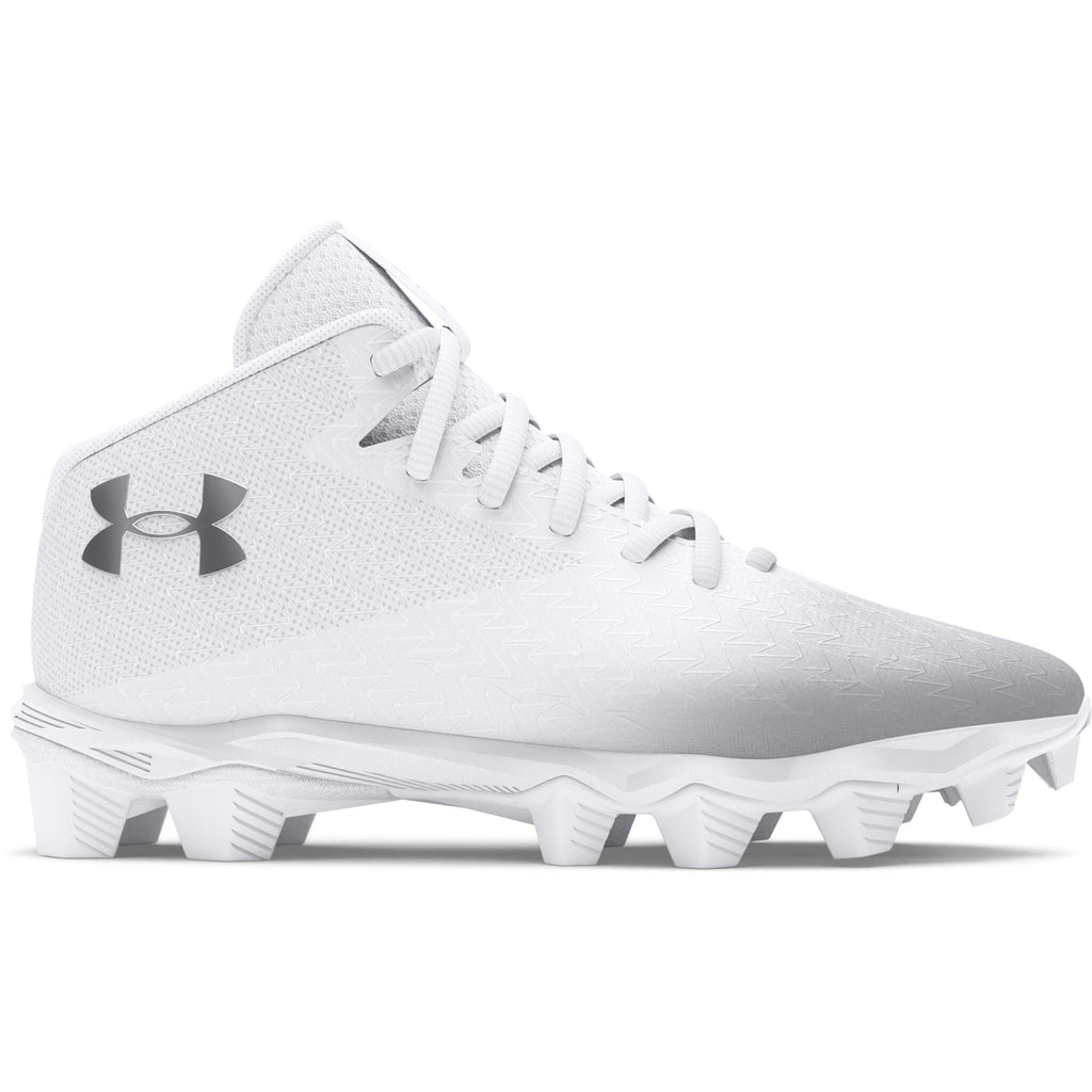 Under Armour Spotlight Franchise RM 4.0 football cleat in white/silver size 13 New Under Armour UA Spotlight Franchise Rm 4.0 White Silver  main image 3