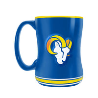 Tasse Sculptée Team Crest (14 oz) De Inglasco - LA Rams