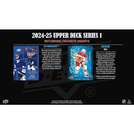 Upper Deck 2025/26 Série 1 – Boîte De Cartes De Hockey – 3 Cartes Recrue Young Guns Par Boîte, édition Collector