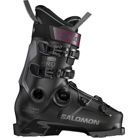 chaussure ski salomon flex 100 Bottes De Ski Alpin S/Pro Supra Boa 100 De Salomon Pour Hommes - Noir/Gris/Bordeaux | La Source du Sport