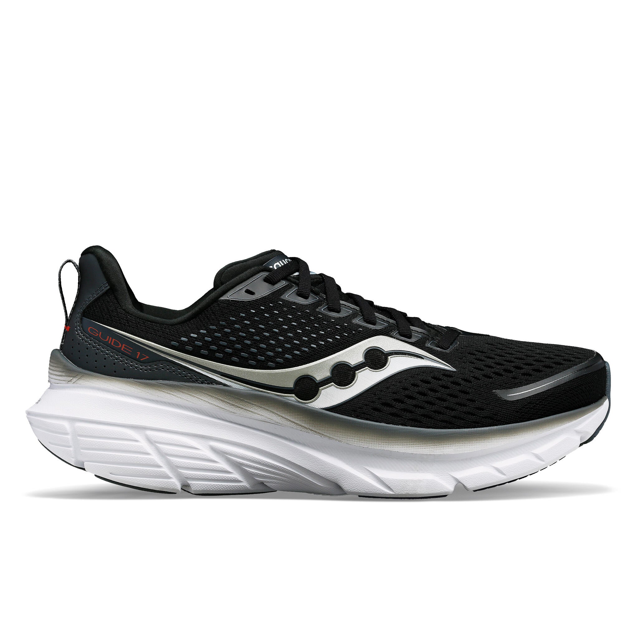 saucony GUIDE 17 ランニングシューズ Saucony Guide 17 Men's Running Shoes - Black/Shadow | Source for