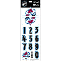 Sportstar NHL Helmet Decals - Colorado Avalanche