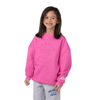 Chandail En Molleton À Col Rond Avec Logo En Relief Rose De Barbie™ x CCM Pour Jeunes