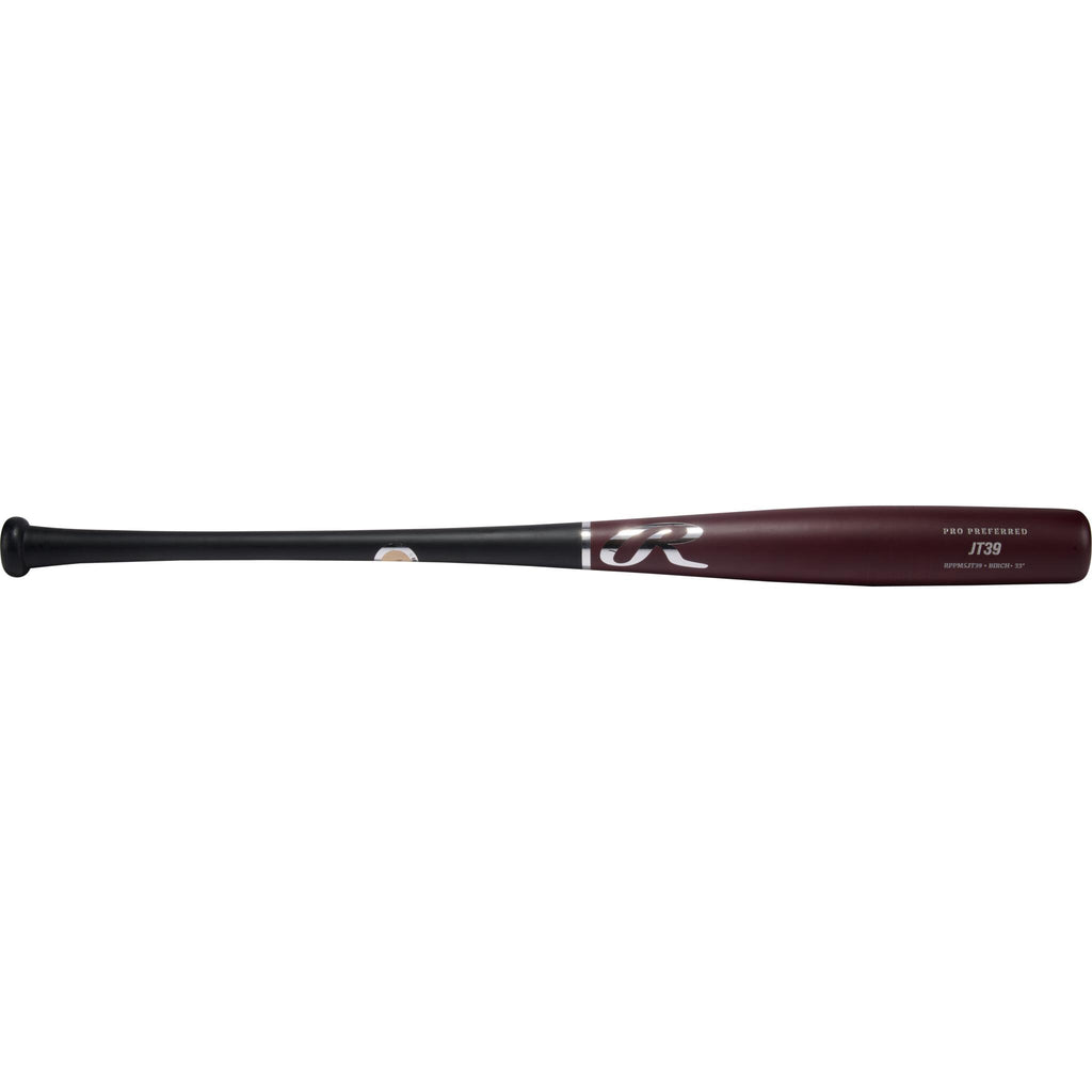 Batte Baseball Bois Bouleau 32 Pouces - Hogue Lumber Co. Modèle 252 - Rouge