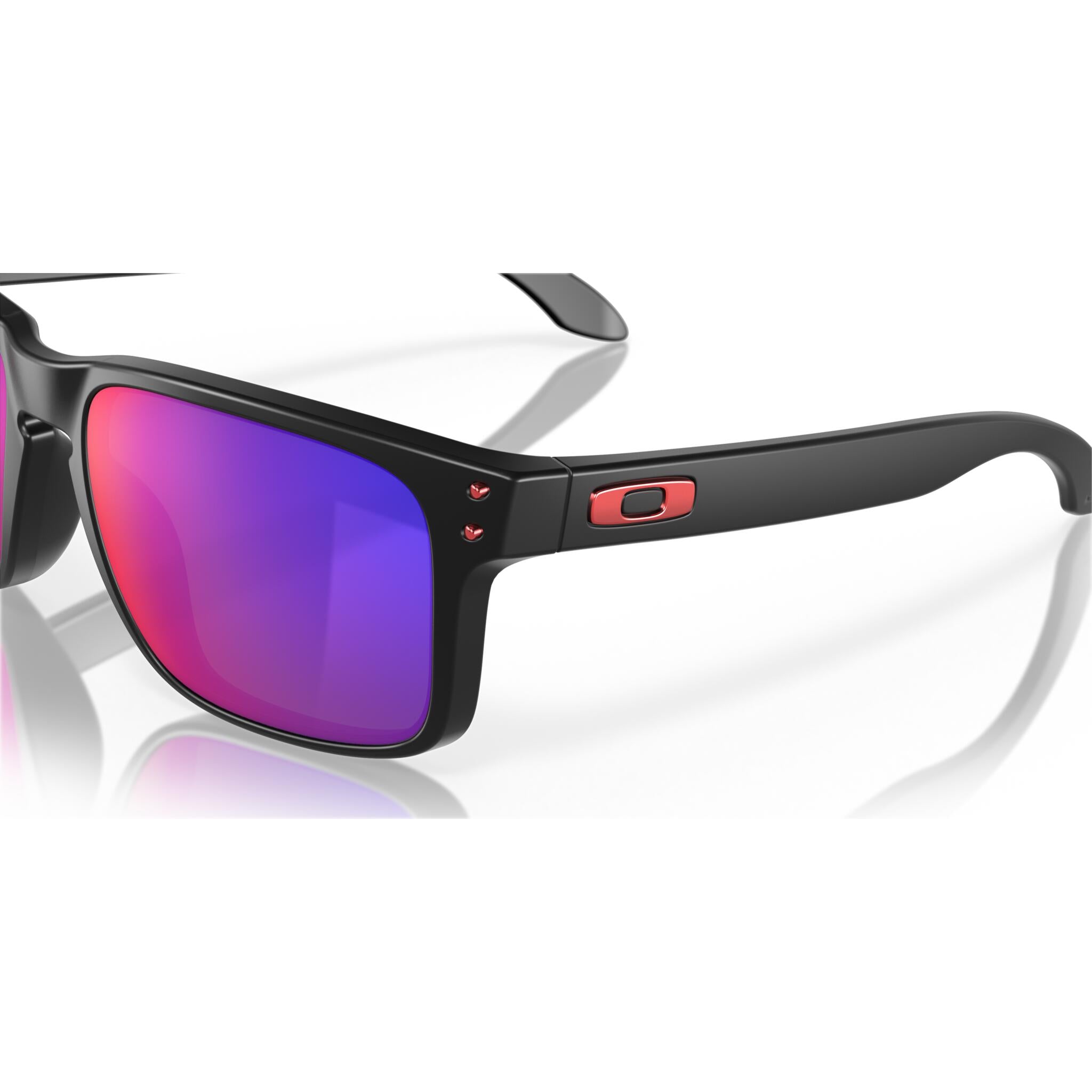 Oakley Holbrook Red Positive Lens Sunglasses - Matte Black