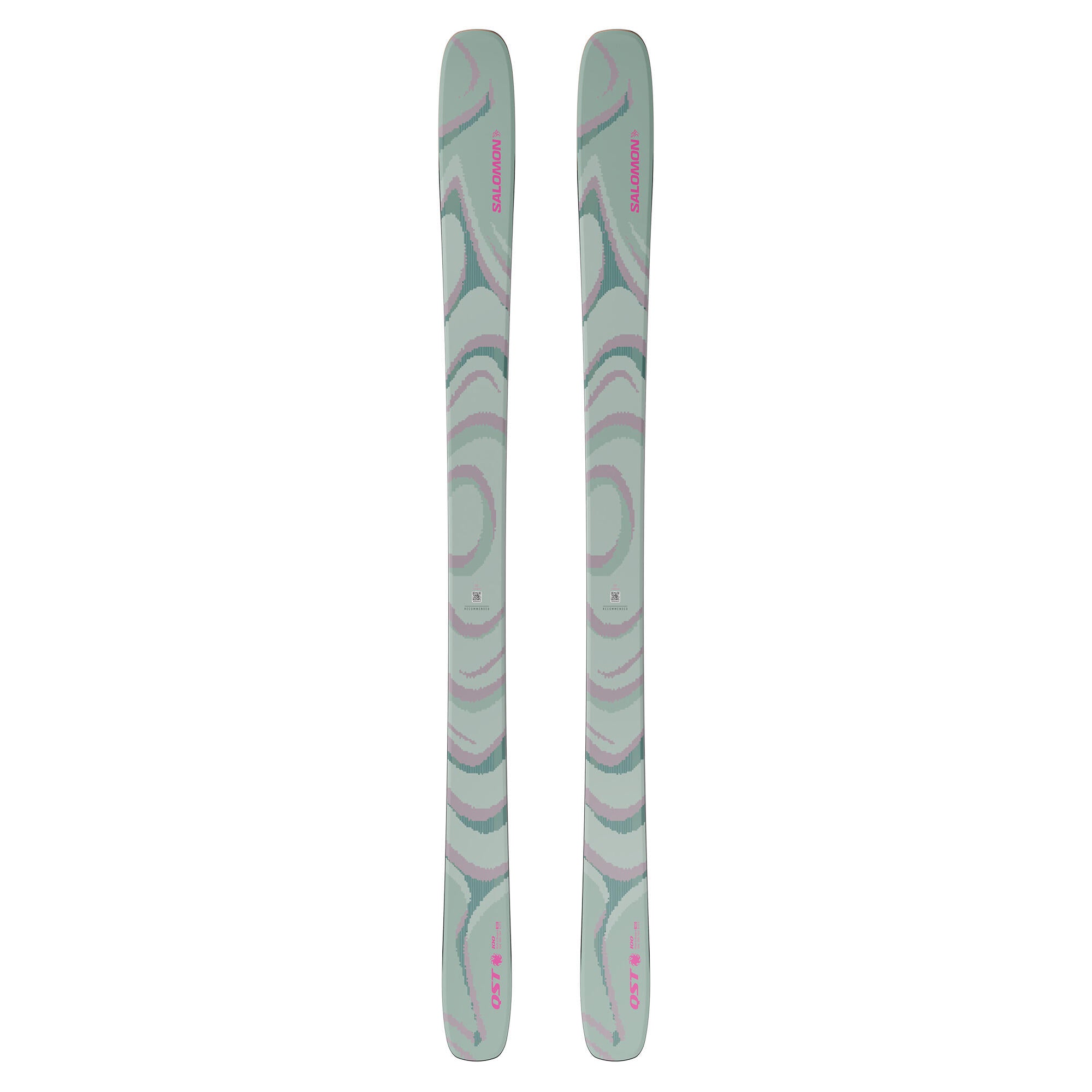Salomon QST 100 スキー 板 キッズ Salomon QST 100 Alpine Skis - Green/Nirvana | Source for Sports
