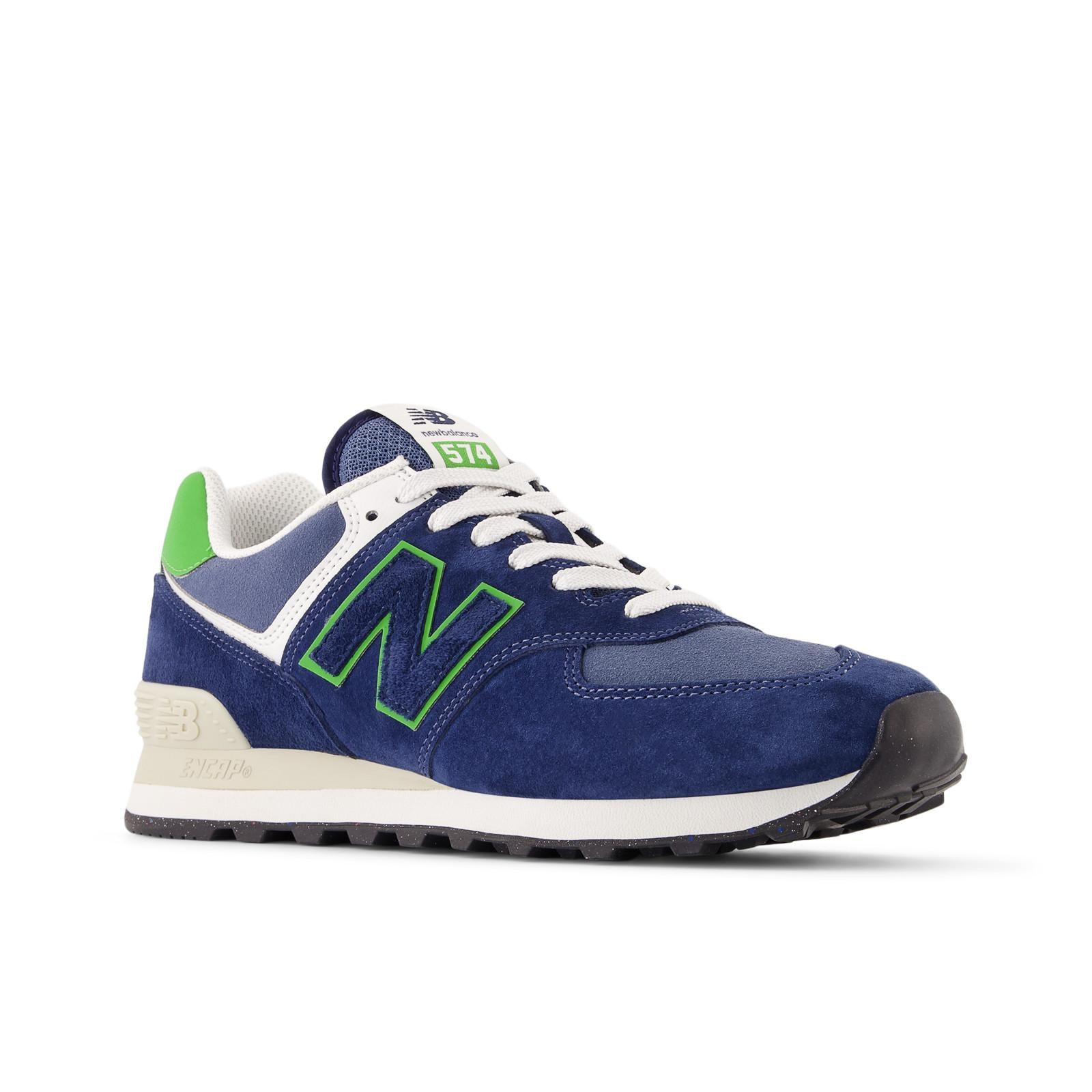 New Balance 574 V2 Men's Running Shoes - NB Navy/Alpine Green