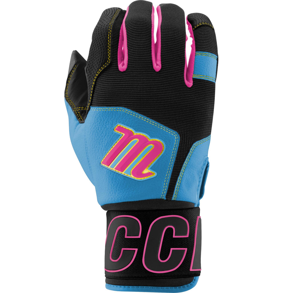 Gants De Frappe Baseball Marucci Youth PWR Fade Bleu Marine/rouge - Taille Petit - Neuf