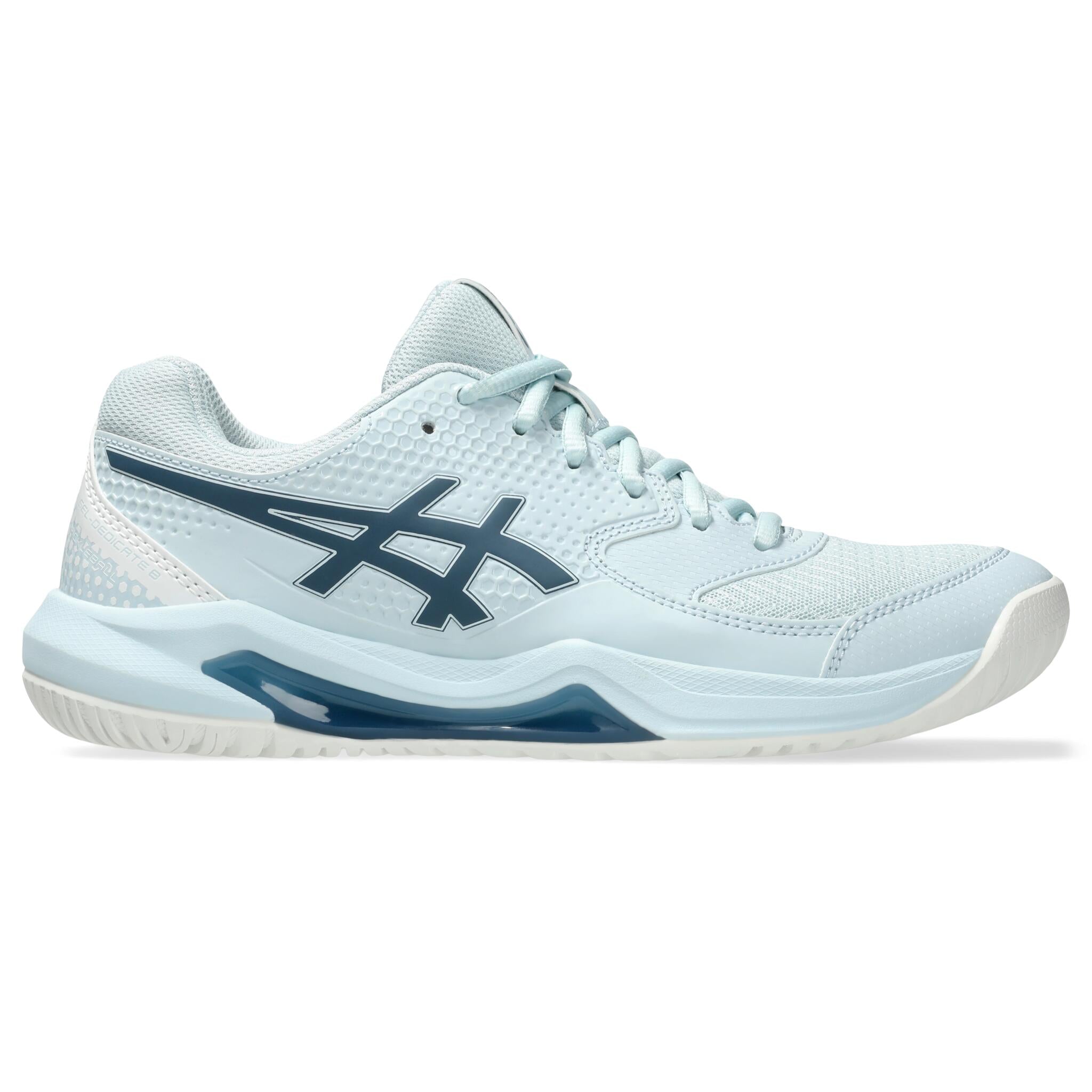 Asics Gel-Dedicate 8 Women's Pickleball Shoes - Grey/Vint Indigo