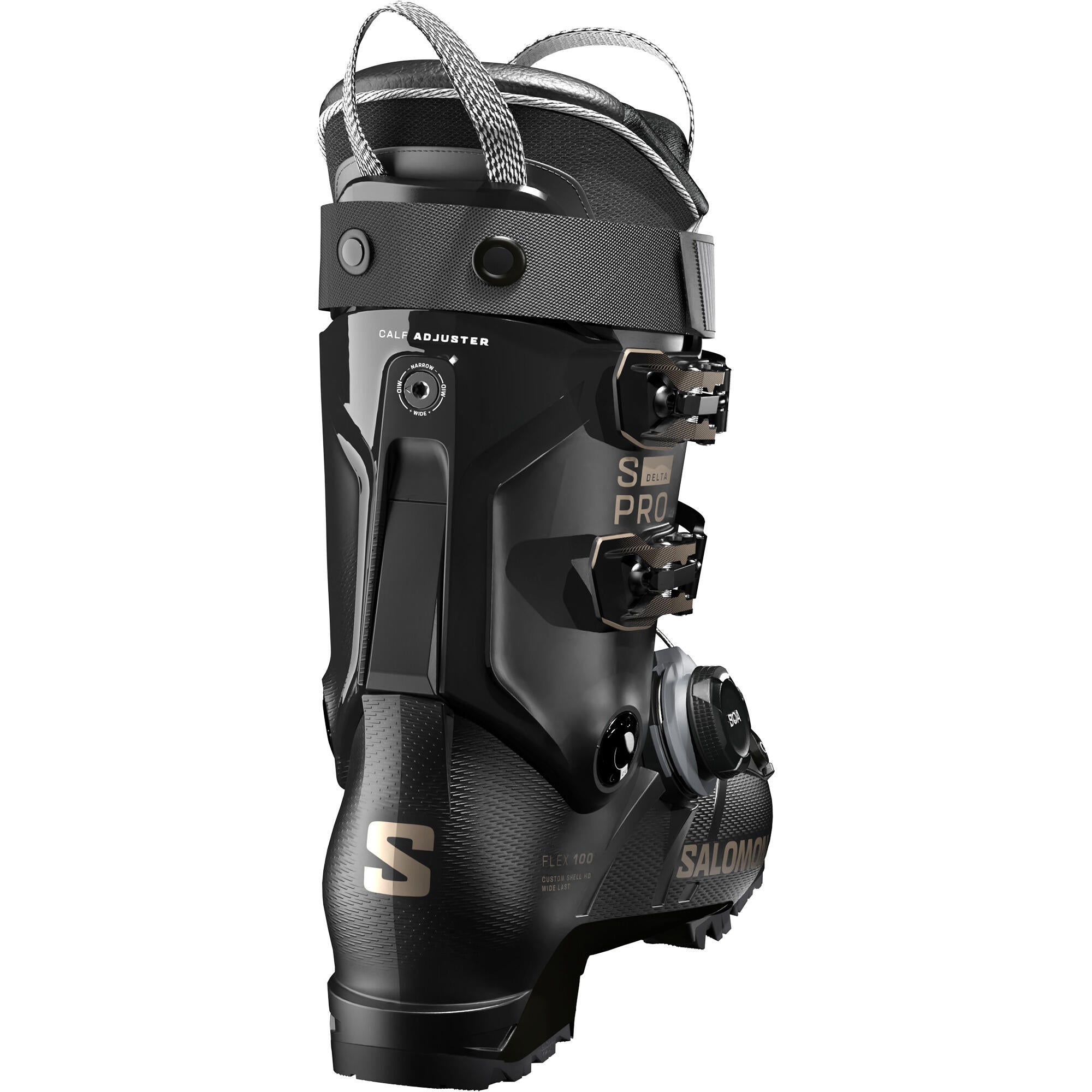スキー SALOMON SPRO DELTA BOA 100 GW 26/26.5 Salomon S/Pro Delta Boa 100 Men's Alpine Ski Boots - Black