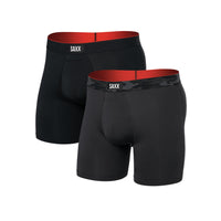 Saxx Multi-Sport Mesh Boxer Brief (2-Pack) - Remote Camo Waistband/Black