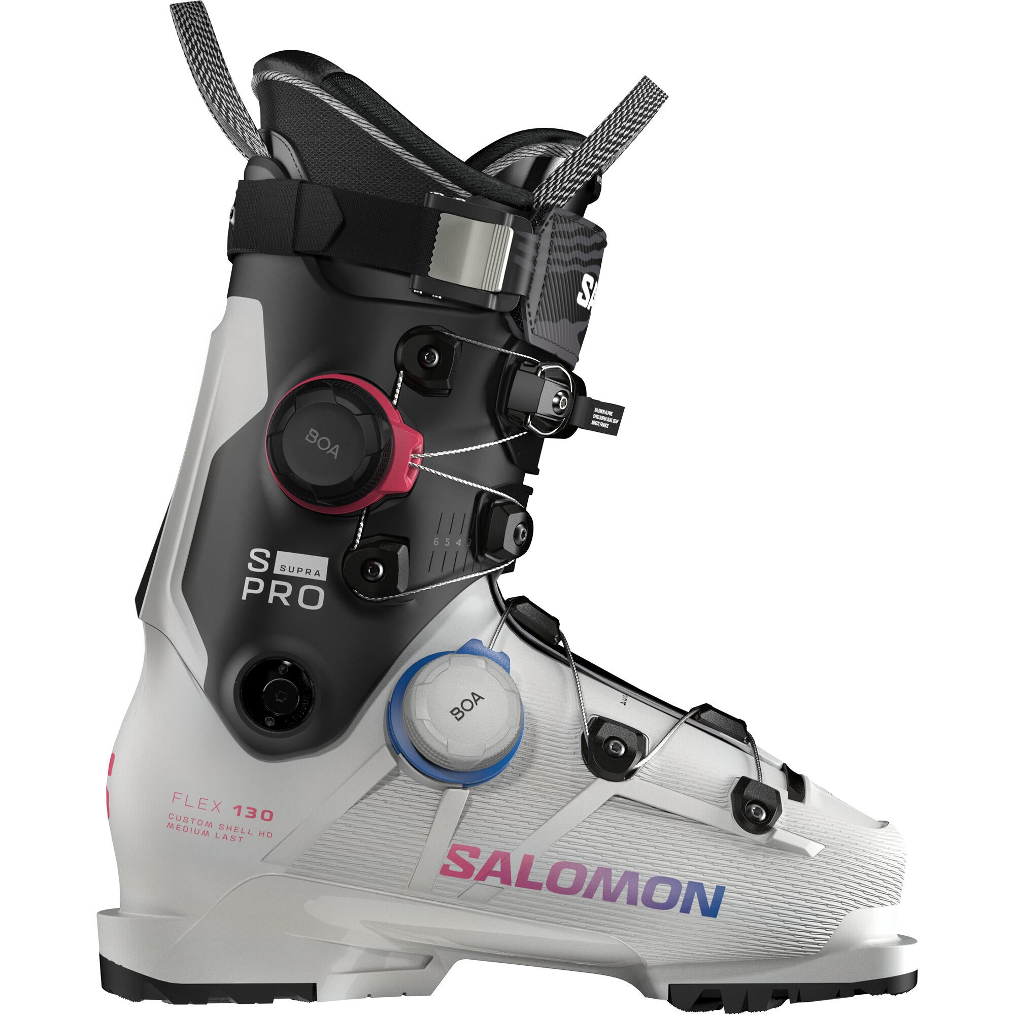 Salomon S/Pro Supra Dual Boa® 130 Men's Alpine Ski Boots - Grey