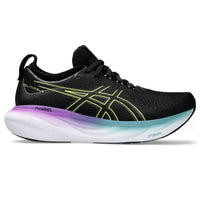 Asics Gel-Nimbus 25 Women's Running Shoes - B - Black/Glow Yellow