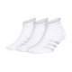Adidas SL Stripe 3 Men's Low Cut Socks - 3-Pack - White
