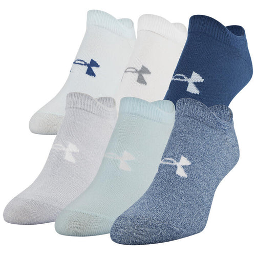 Under Armour Women's Essential 2.0 Lightweight No Show Socks, 6-Pairs ,  White/Cerise Assorted , Medium : : Clothing, Shoes & Accessories