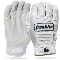 Franklin CFX Pro Chrome Baseball Batting Gloves - White