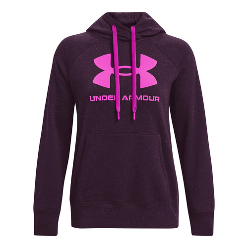 Under Armour Freedom Logo Rival Hoodie Mod Gray Light Heather/Misty Purple  XS (US 0-2) at  Women's Clothing store